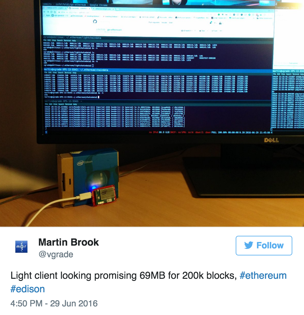 Leichter Client, der auf eingebettetem Gerät ausgeführt wird