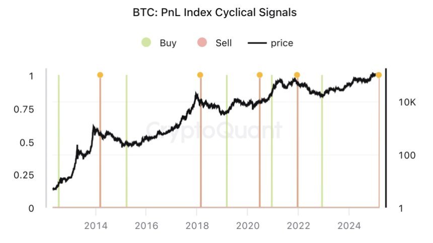 Zyklische Bitcoin -PNL -Indexsignale