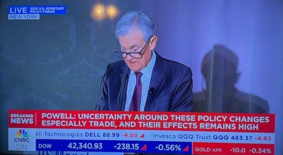 Feds Powell: Die US -Zentralbank muss nicht eilig haben, um die Zinssätze anzupassen