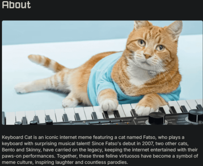 Tastaturkatze ($ keycat) Website