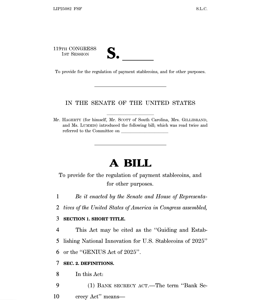 Sec, US -Regierung, Vereinigte Staaten, Stablecoin