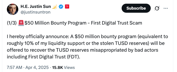 Kryptowährungen, Dezentralisierung, Analyse, Investitionen, Kryptowährungsaustausch, Stablecoin, Justin Sun, Digital Dollar, Web3, Kryptowährungsinvestition, Terra