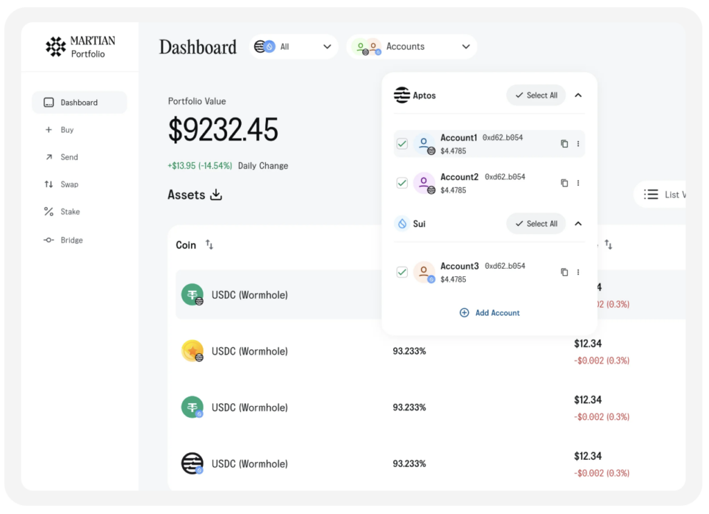 Mars Wallet Portfolio
