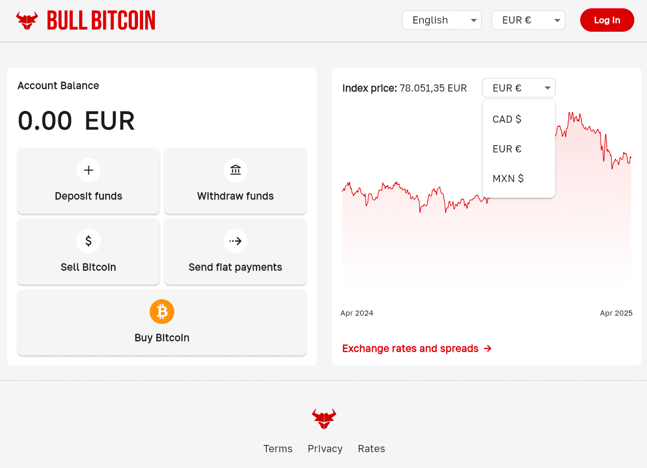 Bull Bitcoin: Der Cypherpunk -Bitcoin -Austausch 