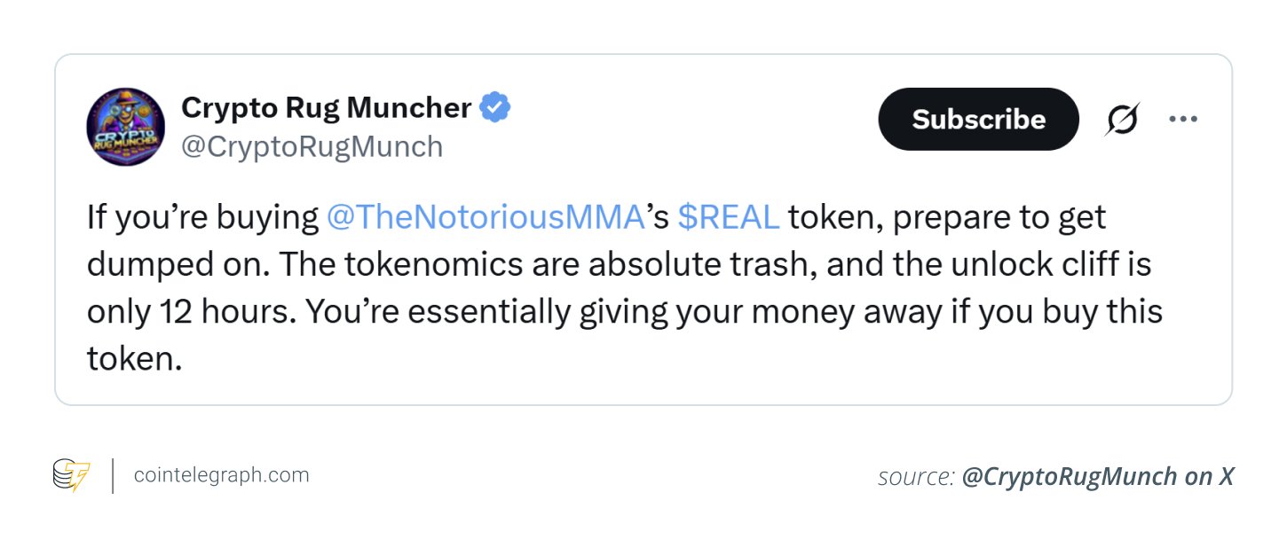 $ Real Tokenomics zerstört