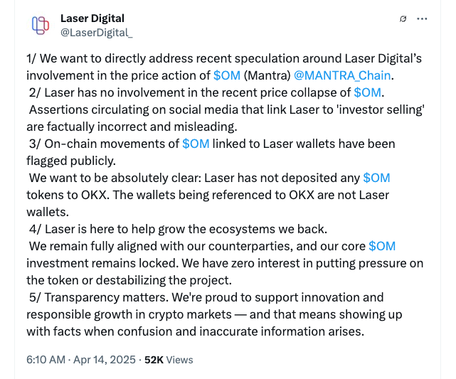 Risikokapital, Binance, OKX, Unternehmen, Mantra