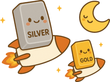 Silber holt Gold ein