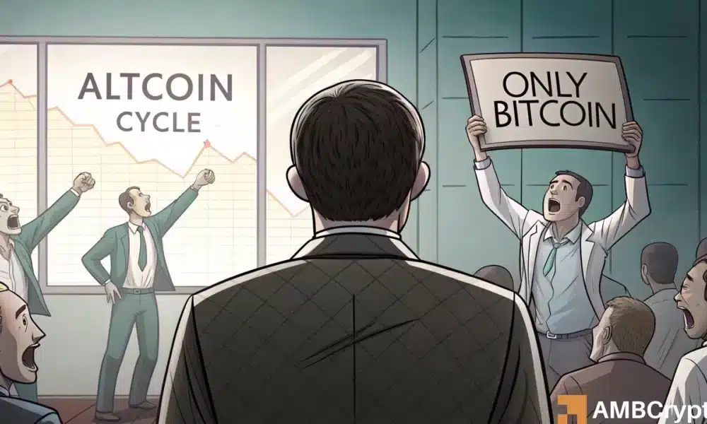 Altcoin Market Caps $ 1.05t: Warum ein ALT -Zyklus jetzt sinnvoller ist