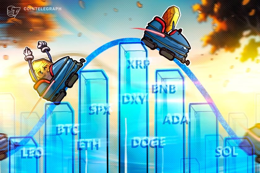 Preisanalyse 4/7: SPX, DXY, BTC, ETH, XRP, BNB, SOL, DOGE, ADA, LEO