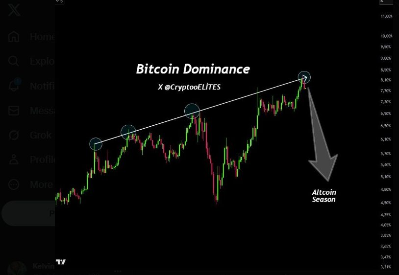 Bitcoin -Dominanz