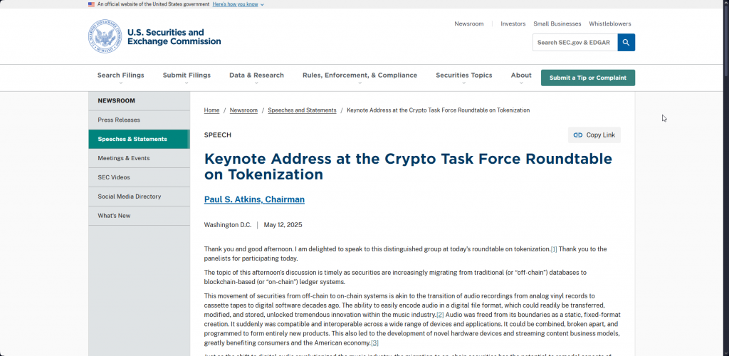 SEC XRP -Ankündigung
