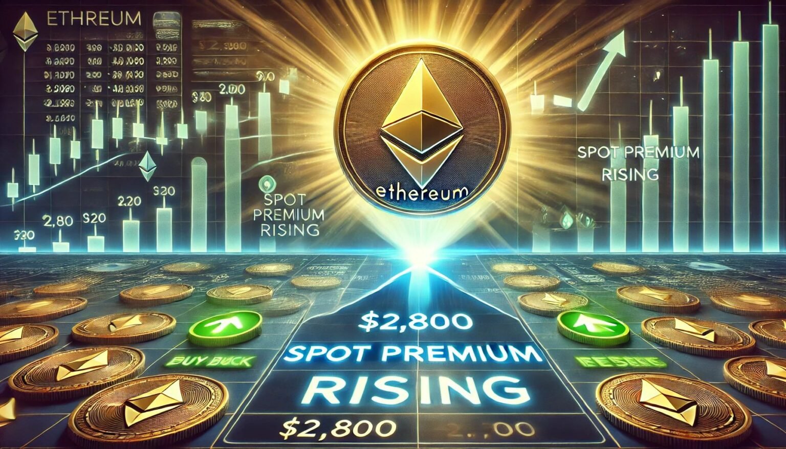 Ethereum Spot Premium signalisiert Stärke – 2.800 US -Dollar Widerstand im Fokus
