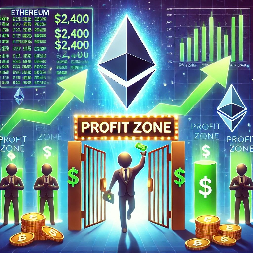 Ethereum -Staker betreten die Gewinnzone, während der Preis über 2.400 USD steigt