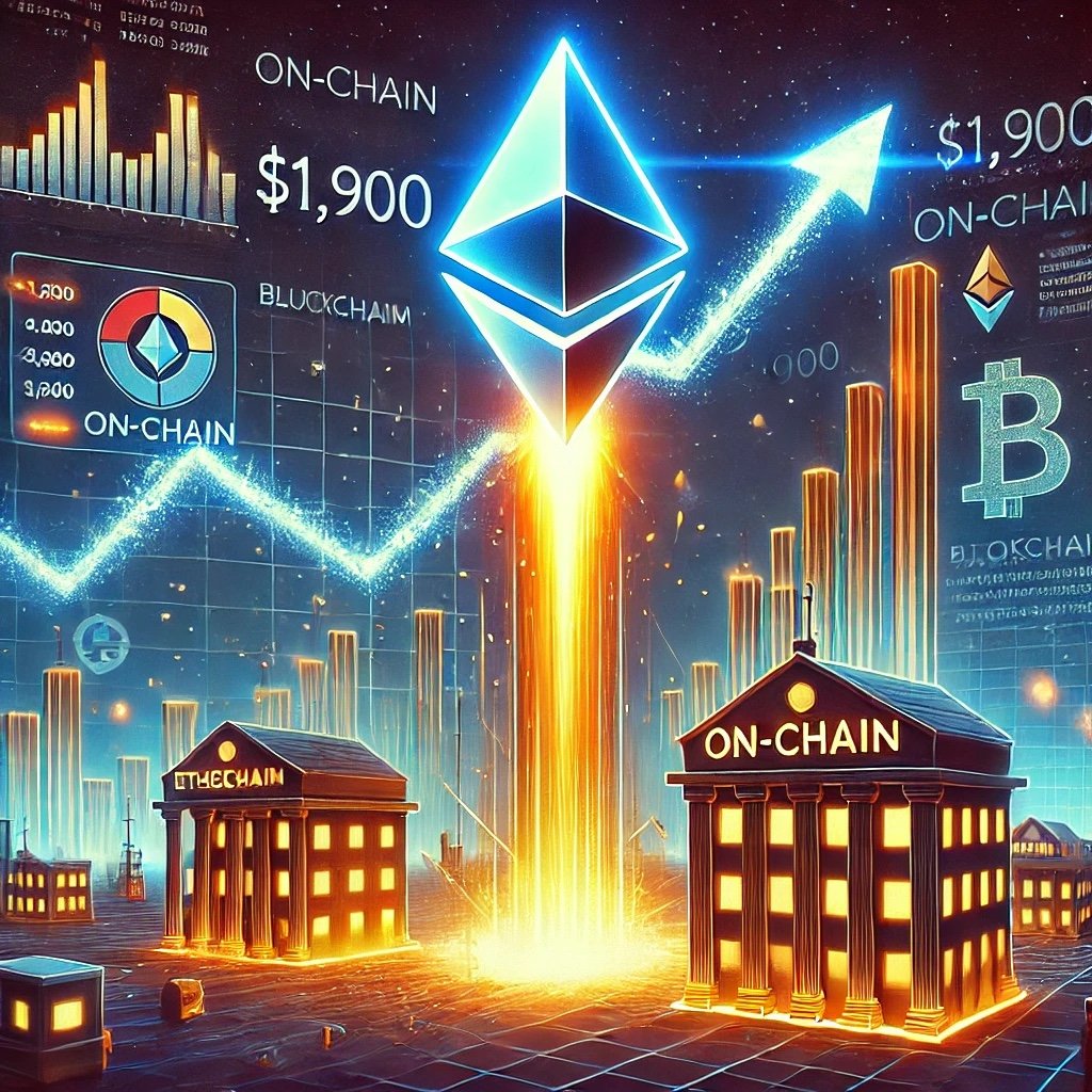 Ethereum sprengt über 1.900 US-Dollar, da auf Kettensignale auf institutionelle Kauf hinweisen
