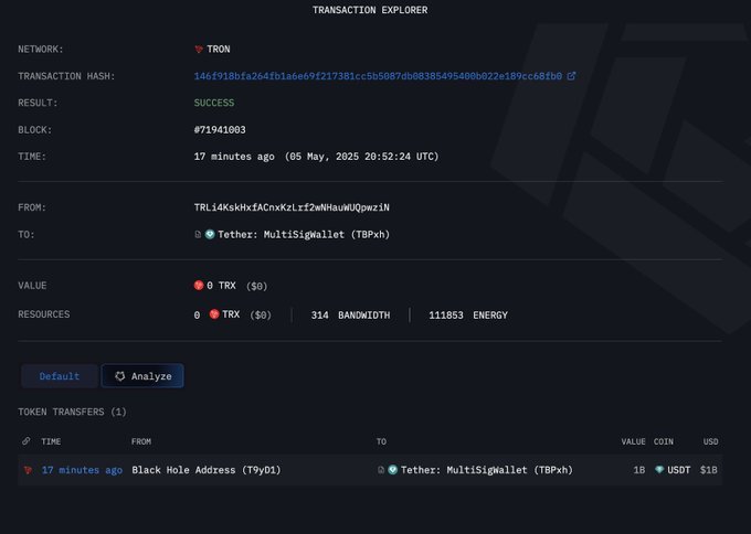 Tron Network Tether