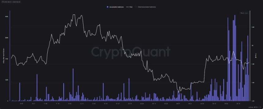 Ethereum -Akkumulation zeigt eine starke Akkumulation | Quelle: Cryptoquant