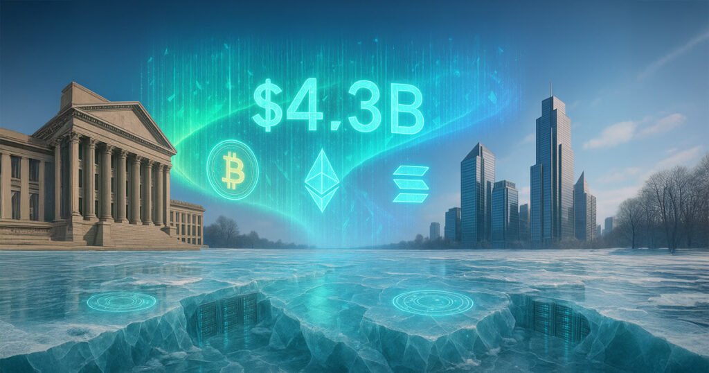 Die Bitcoin -Dominanz rutscht aus, während Ethereum nach Rekordwoche von 4,39 Milliarden US -Dollar explodiert