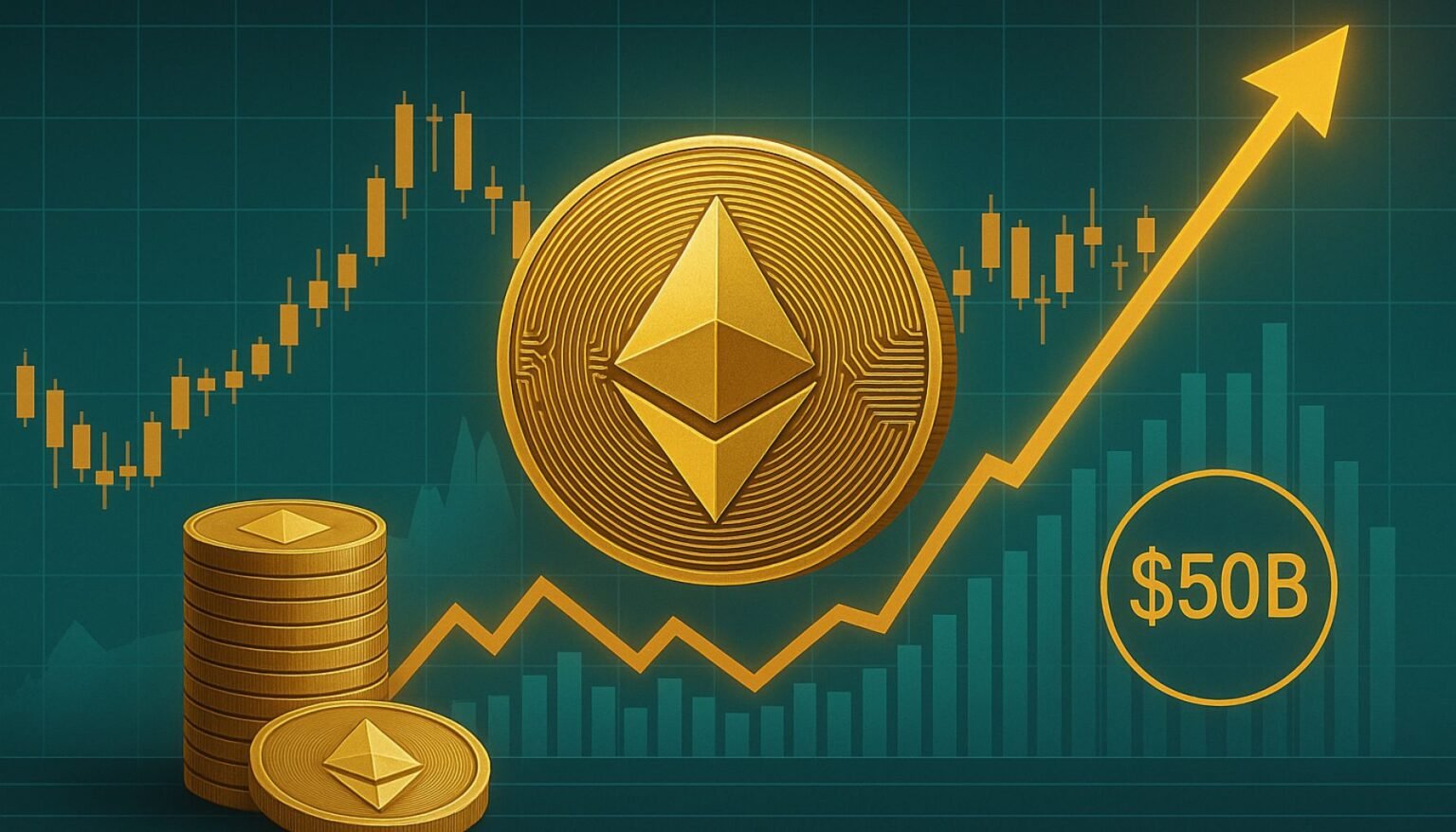 Ethereum Open Zinsen erreicht Rekord von 50 Milliarden US -Dollar