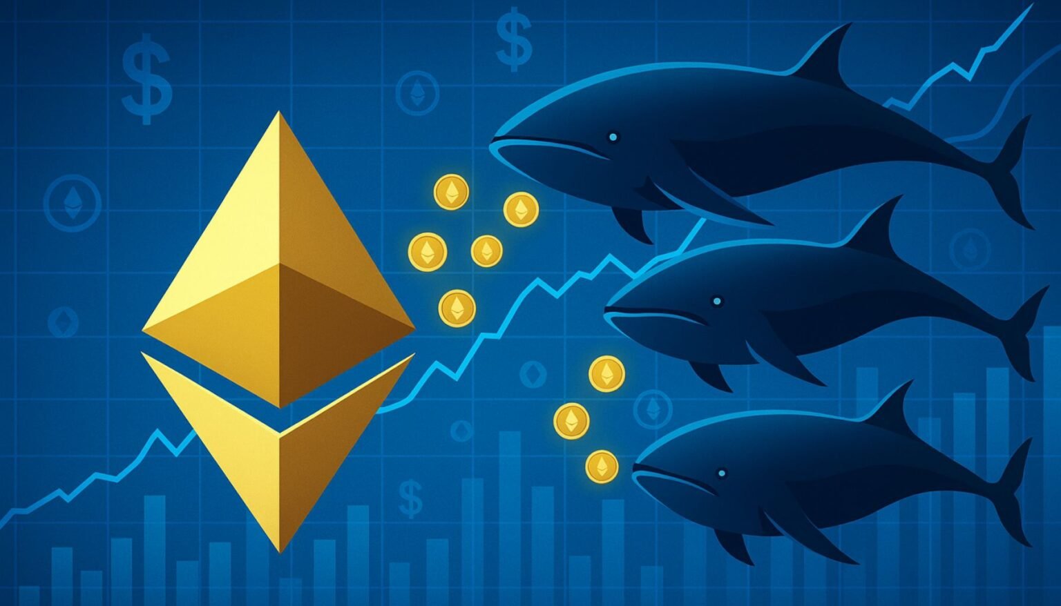 Ethereum -Wale sammeln in zwei Wochen über 4,1 Mrd. USD in ETH – Details