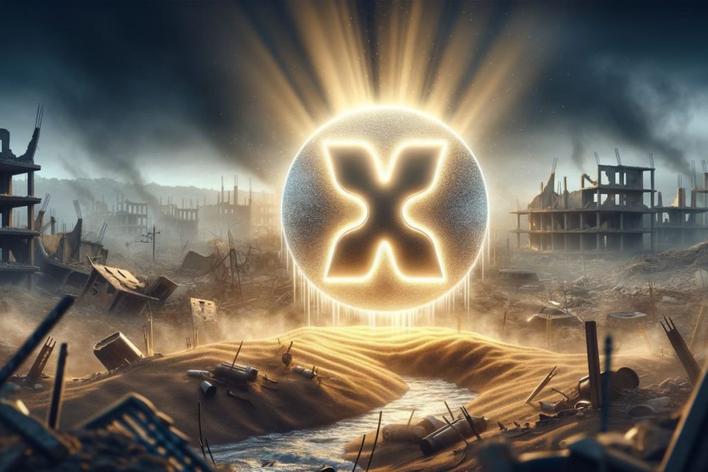 XRP leuchtet in einem Kriegsgebiet