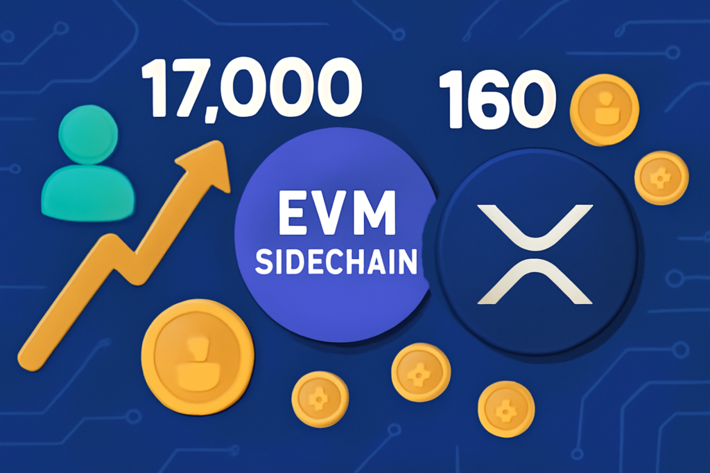 XRPL EVM Sidechain trifft wichtige Meilensteine mit über 17.000 Benutzern und 160 Token