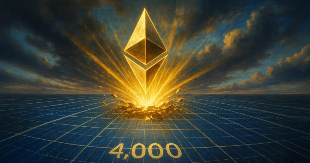 Ethereum steigt als institutionelle Nachfrage nach 4.000 US -Dollar an