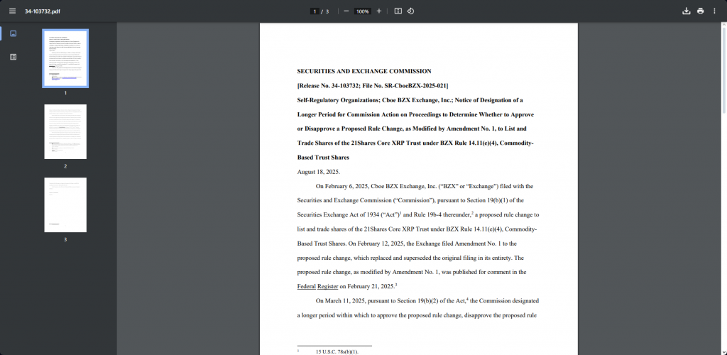 SEC Dokument Screenshot