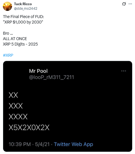 Tuck Ricco XRP -Vorhersage