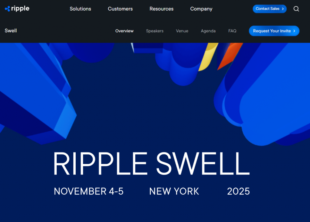 Ripple Swell 2025 Offizielle Webseite