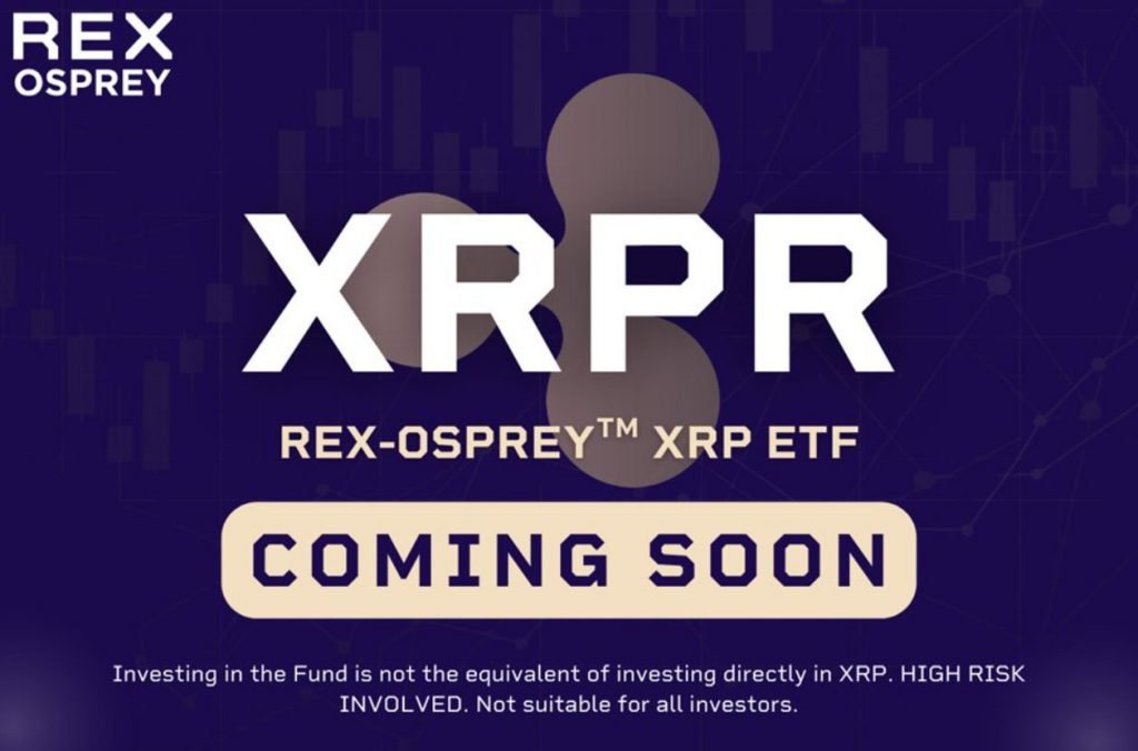 Rex-Fosprey XRPR ETF-Werbegrafik, die bald kommt