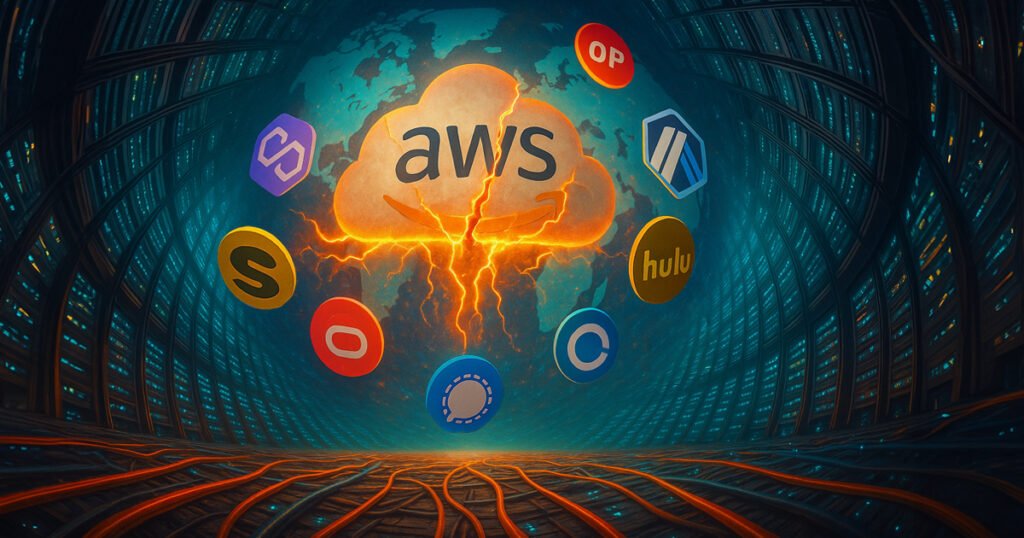 Der Ausfall von AWS legt die zentralisierte Schwachstelle von Krypto offen
