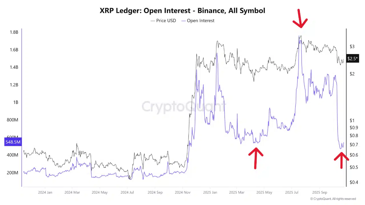 Offenes XRP-Interesse