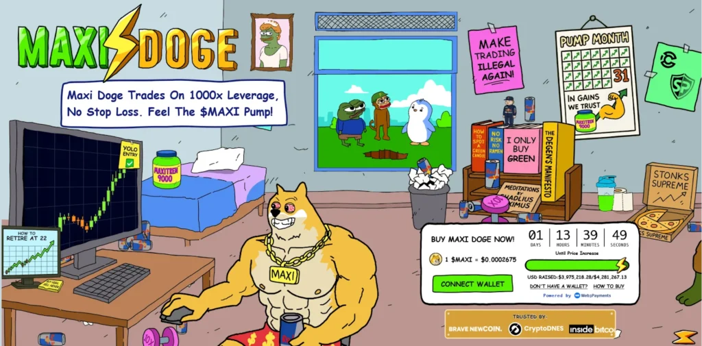 Maxi Doge steigt im viralen Vorverkauf auf 4 Millionen US-Dollar: Beste Meme-Münze zum Kaufen? 3 Maxi Doge