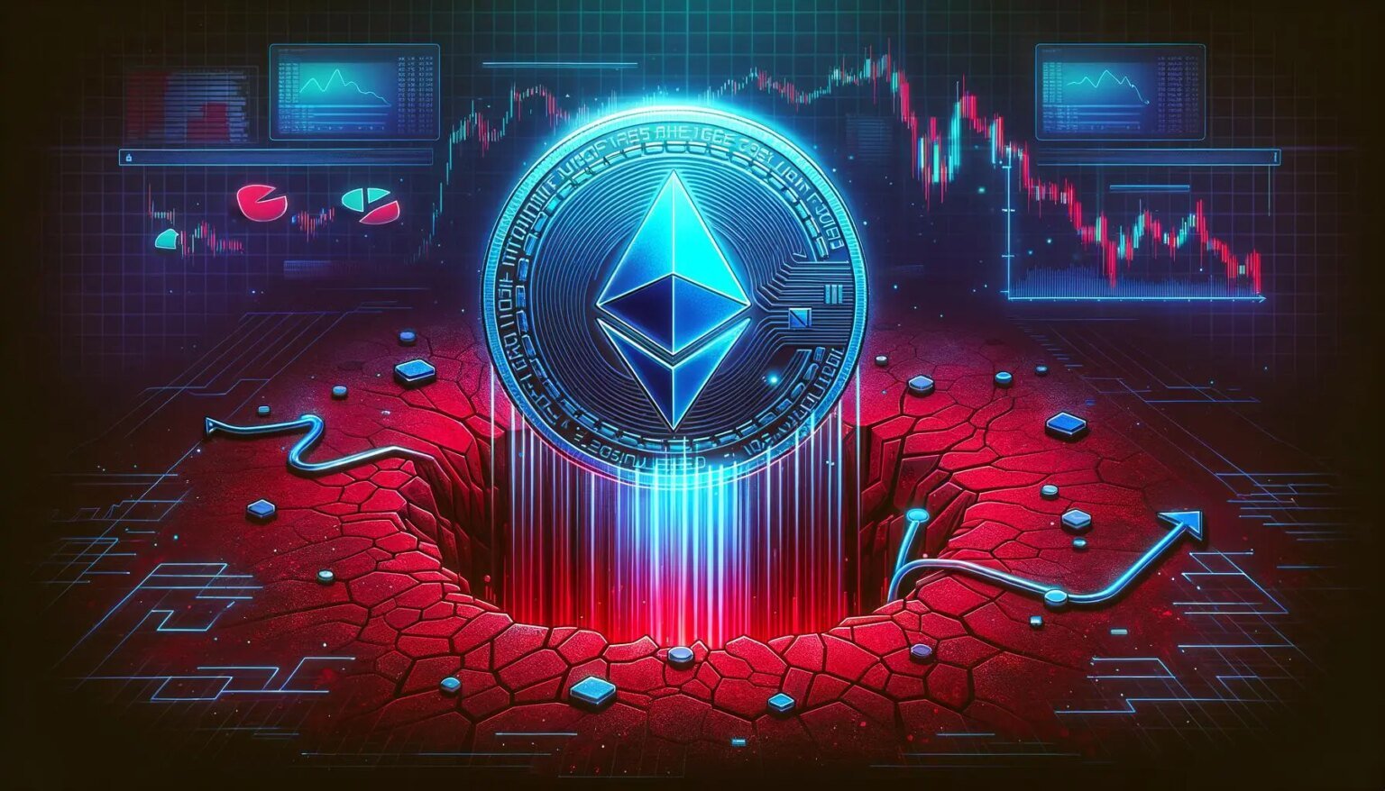 Der Ethereum-Preis sinkt erneut und konsolidiert sich nach dem jüngsten Zusammenbruch unter 3.000 US-Dollar