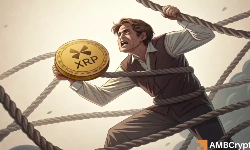XRP steht vor einem 2-Dollar-Test: 1,3 Milliarden Dollar Abfluss im Vergleich zu schwacher Netzwerknutzung