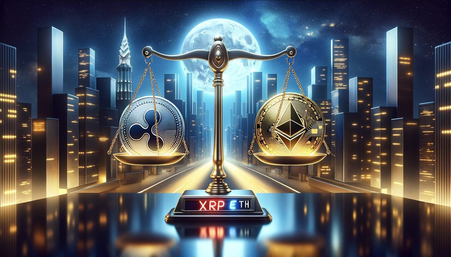 Der Preis von XRP, wenn seine Marktkapitalisierung den 376 Milliarden US-Dollar von Ethereum entspricht