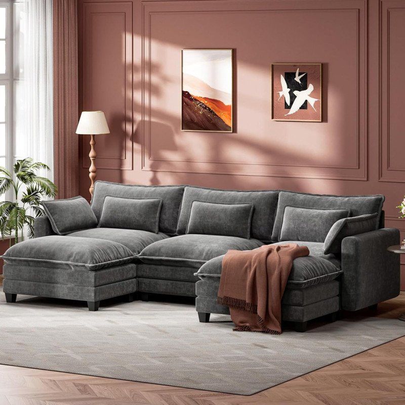 Amazon verkauft ein modernes modulares Sofagarnitur für bis zu 5 Personen für nur 630 US-Dollar