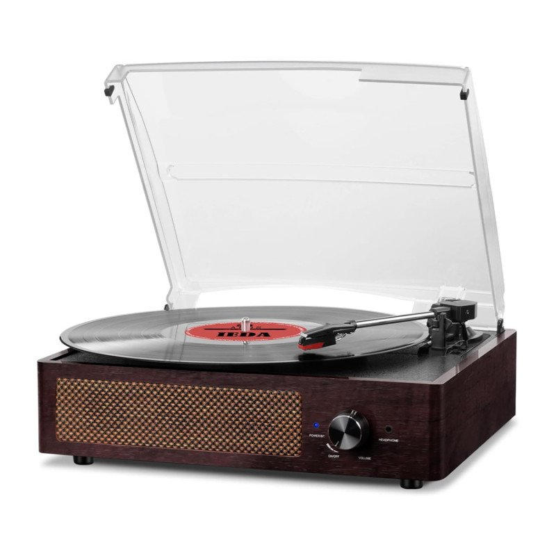 Amazon verkauft eine Kombination aus Plattenspieler und Bluetooth-Lautsprecher im Vintage-Stil für nur 45 US-Dollar