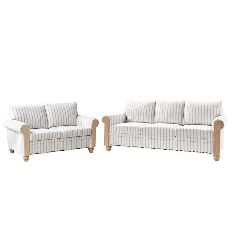 Wayfair verkauft eine zweiteilige Couchgarnitur im Landhausstil für 1.991 US-Dollar für nur 840 US-Dollar