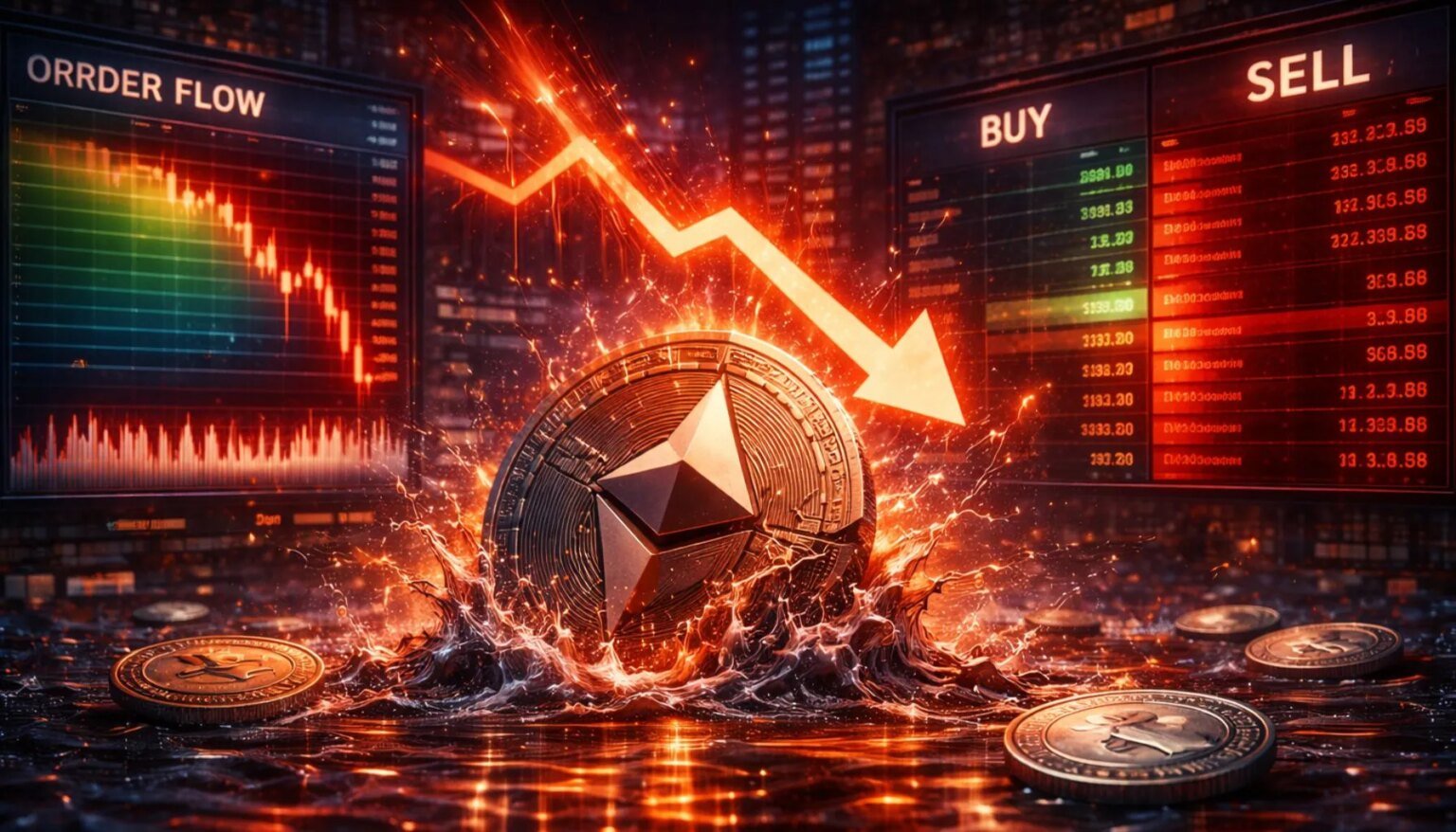 Der Binance-Auftragsfluss deutet darauf hin, dass sich Ethereum im Korrekturmodus befindet: Es fehlt immer noch die Nachfrage