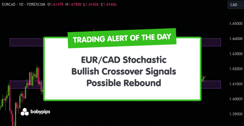 TA-Alarm des Tages: EUR/CAD stochastischer bullischer Crossover signalisiert mögliche Erholung