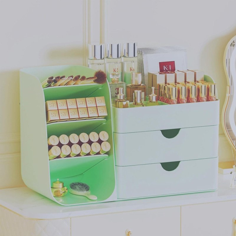 Amazon verkauft einen „robusten“ Make-up-Organizer für die Arbeitsplatte mit 10 Fächern für nur 14 US-Dollar