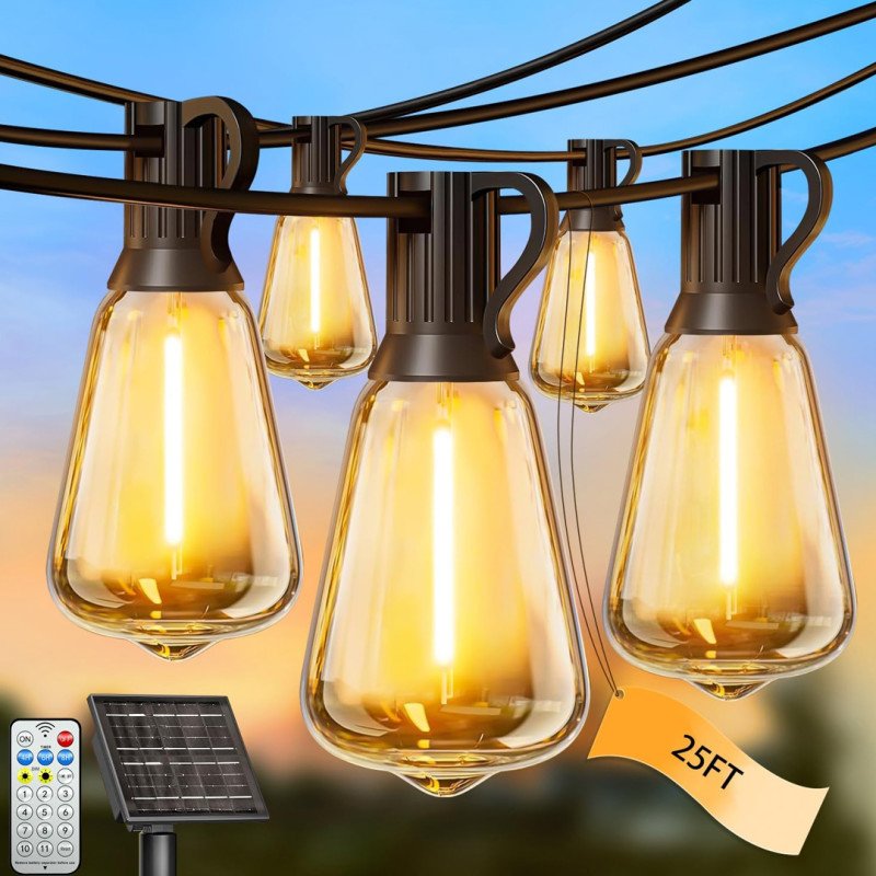 Amazon verkauft Allwetter-Solar-Lichterketten für nur 12 US-Dollar