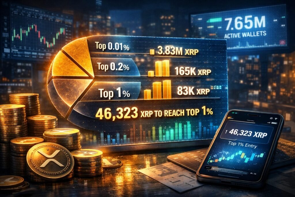 Neue XRP-Rich-Liste enthüllt den genauen XRP, der benötigt wird, um in die Top 1 % zu gelangen