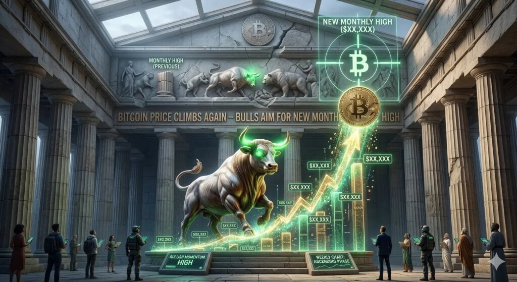 Bitcoin-Preis steigt erneut – Bullen streben neues Monatshoch an