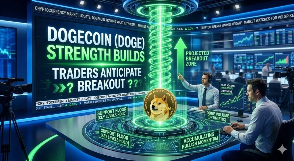 Die Stärke von Dogecoin (DOGE) nimmt zu, da Händler einen Ausbruch erwarten