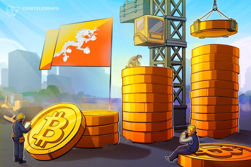 Bhutan bewegt mehr Bitcoin, da der Staatsbestand unter 4.000 BTC fällt