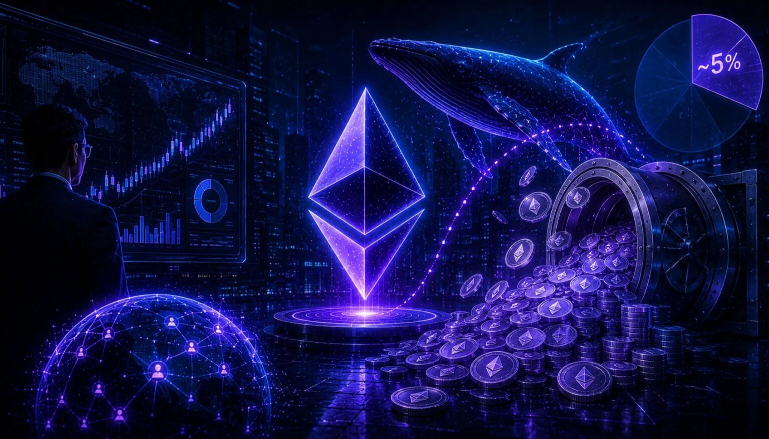 Tom Lees Bitmine kauft weitere 213 Millionen Dollar in Ethereum, fast 5 % des ETH-Angebots