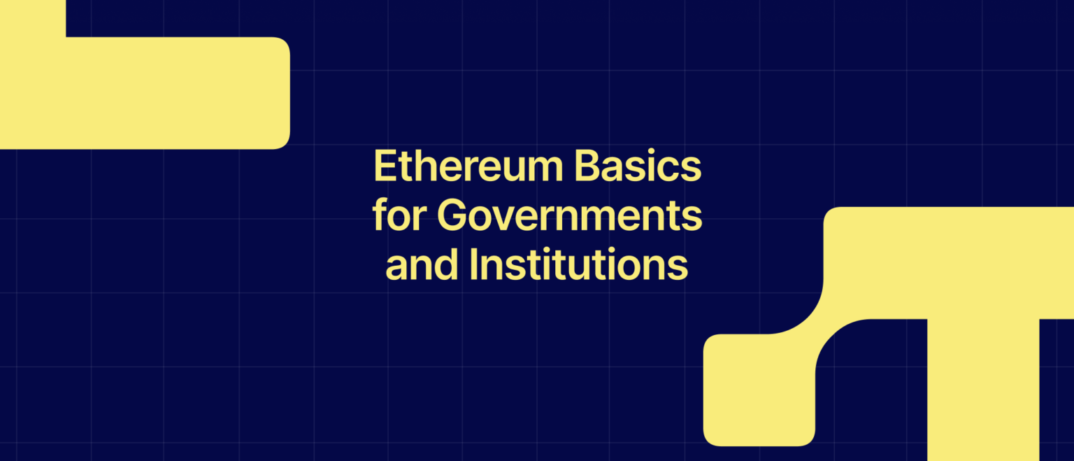 Ethereum für Regierungen und Institutionen: Warum neutrale Infrastruktur jetzt wichtig ist