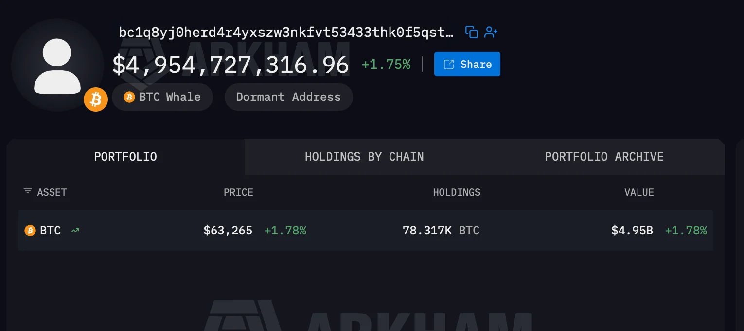 The ninth-largest bitcoin wallet